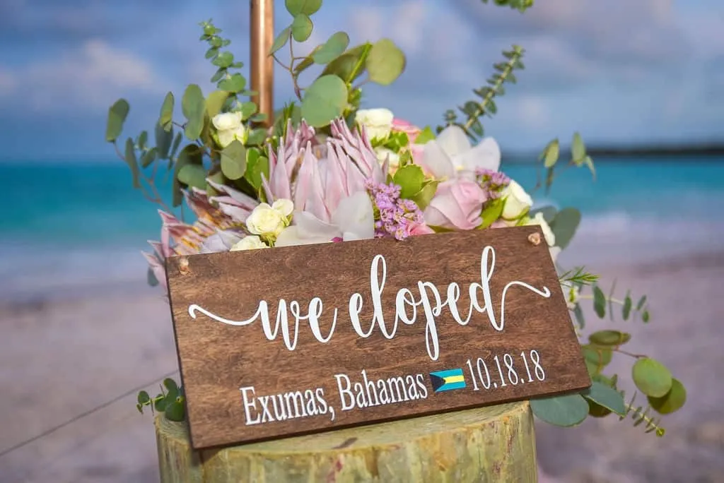 Bahamas elopement