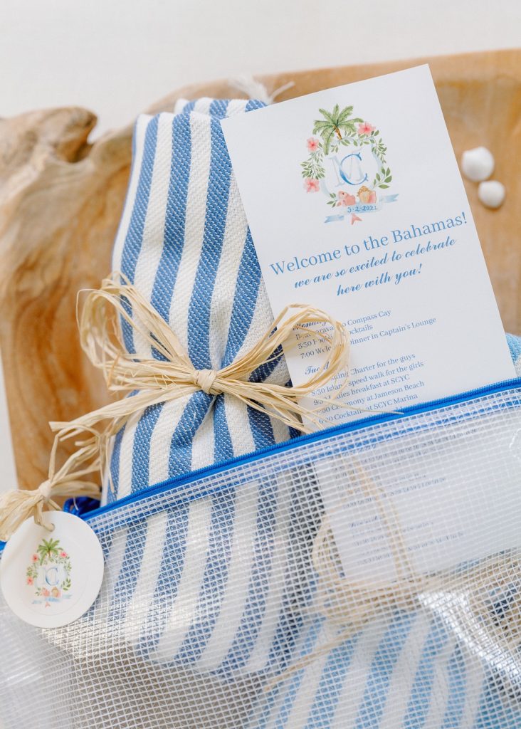 Welcome Bags For a Destination Wedding