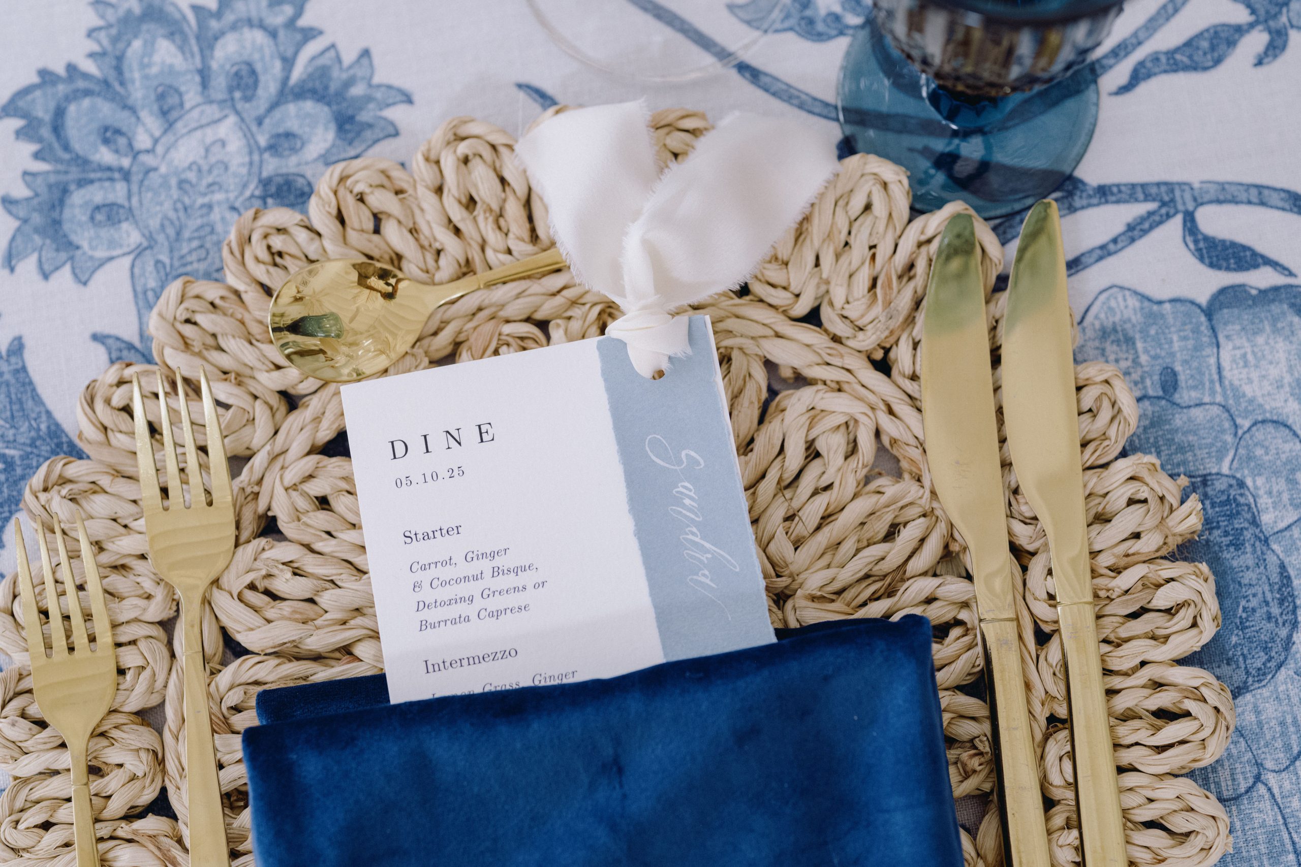 Wedding recption menus for a Bahamas wedding