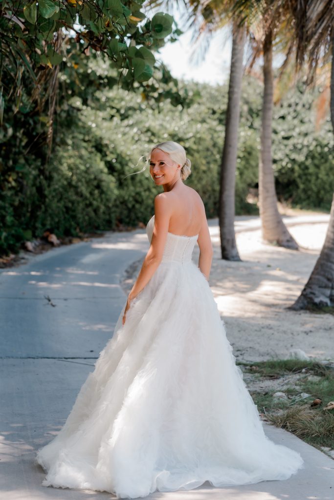 Bride in Exuma, Bahamas